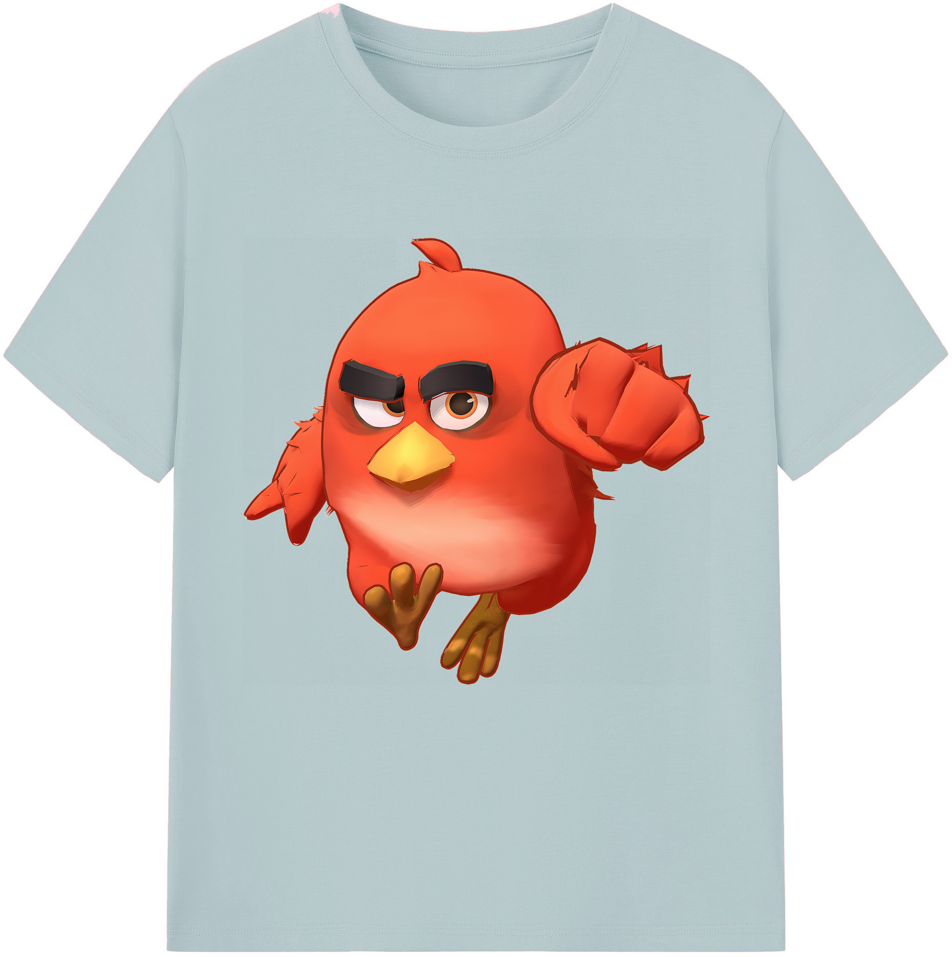 （画像用） Angry Birds アングリーバード 綿100％半袖Tシャツ（フロントプリント）